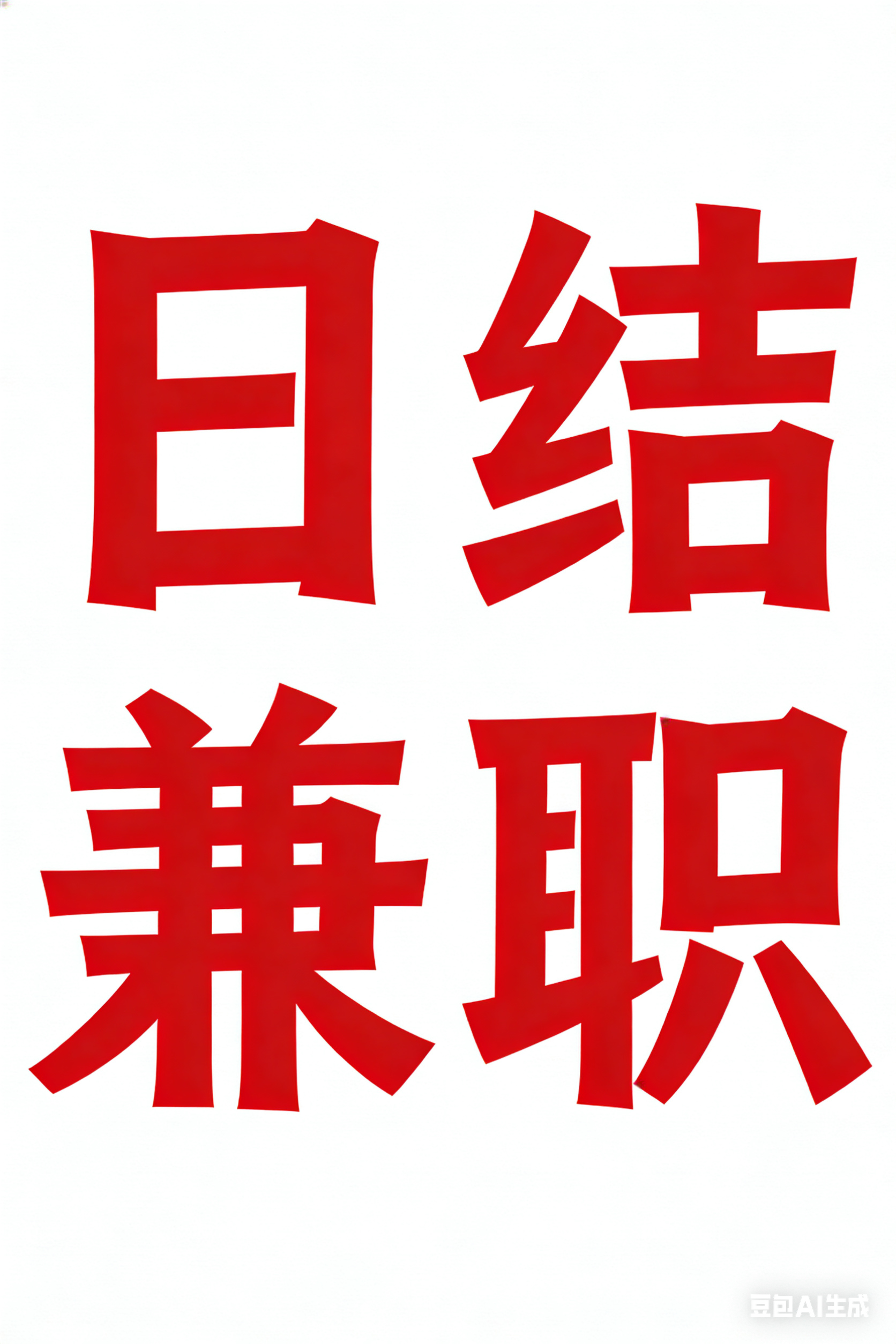 日结兼职88-8888一天